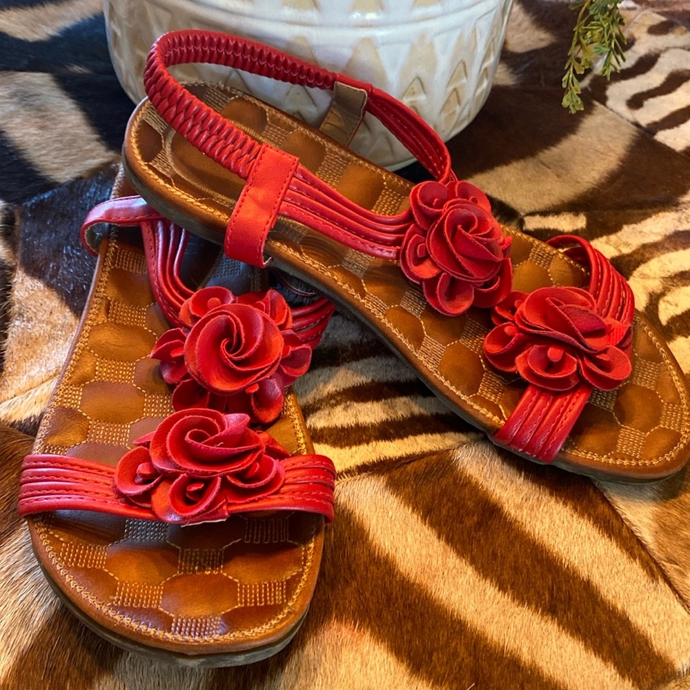Red Sandals